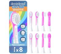 demirdental cabezales para Philips Sonicare Kids, Compact Mini para dientes de leche, niños de 3 a 6 años, equivalente a HX6038 HX6033, magenta, set de 8
