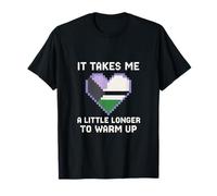 Demisexual Pride Takes Me a Little Longer Vintage Mujer Camiseta