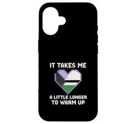 Demisexual Pride Takes Me a Little Longer Vintage Mujer Carcasa para iPhone 16