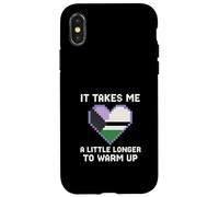Demisexual Pride Takes Me a Little Longer Vintage Mujer Carcasa para iPhone X/XS
