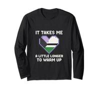Demisexual Pride Takes Me a Little Longer Vintage Mujer Manga Larga