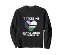 Demisexual Pride Takes Me a Little Longer Vintage Mujer Sudadera