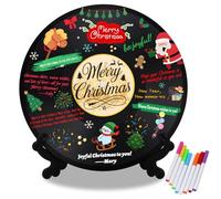 DEMIUKO Vinyl Record - Libro de visitas (29,5 x 29,5 cm), diseño navideño