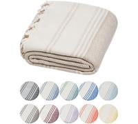 DEMMEX - Toalla de algodón Turco con Certificado 100% orgánico y Tinte orgánico Prelavado XL, Tejido de Diamante, Toalla peshtemal para baño, Playa, Piscina, SPA, Gimnasio, 180 x 90 cm