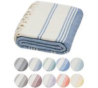 DEMMEX - Toalla de algodón Turco con Certificado 100% orgánico y Tinte orgánico Prelavado XL, Tejido de Diamante, Toalla peshtemal para baño, Playa, Piscina, SPA, Gimnasio, 180 x 90 cm