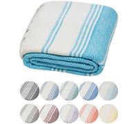 DEMMEX Toalla de algodón Turco orgánico 100% Certificado, Prelavado, Tejido de Diamante, Toalla peshtemal de algodón Turco para baño, Playa, Piscina, SPA, Gimnasio, XL 180 x 90 cm