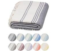 DEMMEX Toalla de algodón Turco orgánico 100% Certificado, Prelavado, Tejido de Diamante, Toalla peshtemal de algodón Turco para baño, Playa, Piscina, SPA, Gimnasio, XL 180 x 90 cm