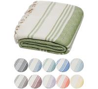 DEMMEX - Toalla de algodón Turco con Certificado 100% orgánico y Tinte orgánico Prelavado XL, Tejido de Diamante, Toalla peshtemal para baño, Playa, Piscina, SPA, Gimnasio, 180 x 90 cm