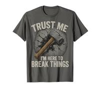 Demo Trabajador del Equipo Demolición Trabajador de la construcción Sledgehammer Camiseta