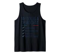 Democracia Camiseta Divertida Política Liberal Demócrata Camiseta sin Mangas