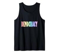 Democracia Pastel Rainbow Camiseta sin Mangas