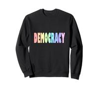 Democracia Pastel Rainbow Sudadera