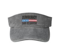 Democracia sobre Oligarquía. Lucha contra La Oligarquía. Visera Deportiva Gorra Visor Transpirable Unisex Visera Sombrero para Correr Mujer Adultos