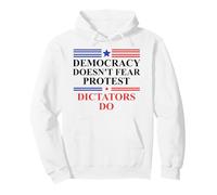 Democracy Doesn'T Fear Protest Dictators Do No Kings America Sudadera con Capucha