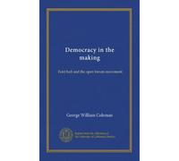 Democracy in the making: Ford hall and the open forum movement