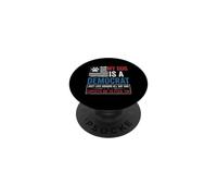 Demócrata Mascota Humor político Bandera angustiada PopSockets PopGrip Adhesivo