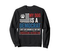 Demócrata Mascota Humor político Bandera angustiada Sudadera