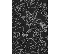 Demogorgon journal notebook Stranger Diary Things 6x9 Upside Down