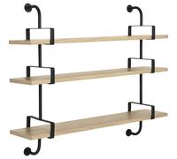 GUBI Estantería de pared Demon 3 niveles Oak. 155 cm