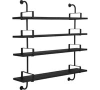 GUBI Estantería de pared Demon 4 niveles Black stained ash. 155 cm