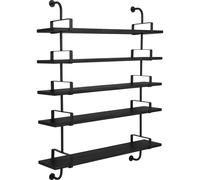 GUBI Estantería de pared Demon 5 niveles Black stained ash. 155 cm