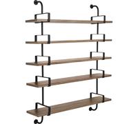 GUBI Estantería de pared Demon 5 niveles Walnut. 155 cm
