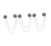 Demon Eye Clothing Pin Boutonniere Clothes Pins Fashion Accessories for Women Tassel Brooch Clip Scarf Buckles Shawl Holder Clasp Collar Clips Alloy