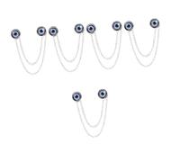 Demon Eye Clothing Pin Boutonniere Clothes Pins Fashion Accessories for Women Tassel Brooch Clip Scarf Buckles Shawl Holder Clasp Collar Clips Alloy