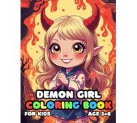 Demon Girl Coloring For Kid Book Age 3-8: 51 Fun and Adorable Demon Girl Illustrations for boys and girls