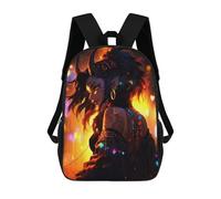 Demon Girl with Horns And Tattoos Mochila De Viaje Resistente Al Agua, Mochila Para Computadora Portátil Para Campus, Viajes Al Aire Libre Y Deportes 17inch