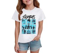 Demon Hunters - Camiseta de manga corta para niñas, diseño de Mira Rumi Zoey, camiseta divertida unisex para niños, sudadera con cuello redondo, estilo vintage Y2k Hip Hop, 04-hite, 6-7 Años