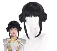 Demon Hunters Costume Rumi Wig Cosplay Kids, Anime Mira Zoey Costume Wigs, Purple Braid Wig Outfit Hair Halloween Cosplays Props, for Women And Girl (Black - Zoey)