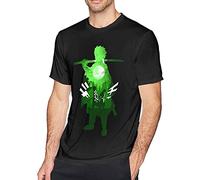 Demon Kimetsu no Yaiba Men's tee Fashion Short Sleeve T-Shirt Black (X-Large)