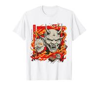 Demon Mask Fire Duo Oni Print Edition Limited Camiseta