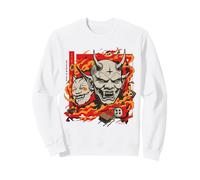 Demon Mask Fire Duo Oni Print Edition Limited Sudadera