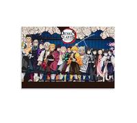 Demon Poster Slayer Classic Anime Cover Vintage Movie Para Habitaciones, Arte Estético en Lienzo de Pared Decoración de Dormitorio Póster 30 x 45 cm (30 x 45 cm)