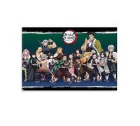 Demon Poster Slayer Classic Anime Movie Cover Vintage Para Habitaciones, Lienzo Estético Arte de Pared Decoración de Dormitorio Póster 30 x 45 cm (30 x 45 cm)