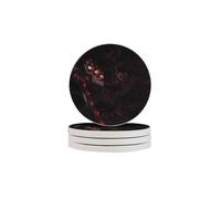 Demon Slayer Absorbent diatomaceous earth coaster, odorless diatomaceous earth non-slip insulation protects the table top from damage One Size