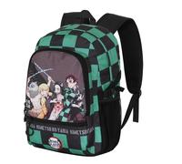 Demon Slayer Akushon-Mochila Fight Fan 2.2, Multicolor, 31 x 44 cm, Capacidad 24 L