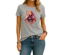 Demon Slayer Anime Estética Japón Manga Fans Camiseta Mujer, 3. Demon (Grey), L