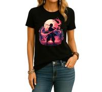 Demon Slayer Anime Estética Japón Manga Japonés Fans Camiseta Mujer, 1. Demon (negro), L