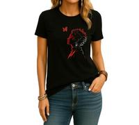 Demon Slayer Anime Estética Japón Manga Japonés Otaku Fans Camiseta Mujer, 1. Demon (negro), S