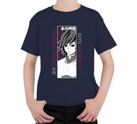 Demon Slayer Giyu Tomioka Water Hashira Anime Regalo Manga Unisex Niños Camiseta, azul marino, 140