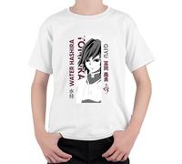 Demon Slayer Giyu Tomioka Water Hashira Anime Regalo Manga Unisex Niños Camiseta, Blanco, 152