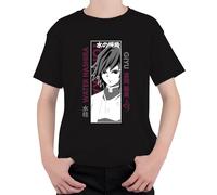 Demon Slayer Giyu Tomioka Water Hashira Anime Regalo Manga Unisex Niños Camiseta, Negro , 152