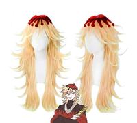 Demon Slayer Kimetsu No Yaiba Douma Pelo sintético resistente al calor largo Cosplay Fiesta de carnaval de Halloween + Gorra de peluca gratis TCY-869