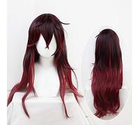 Demon Slayer Kimetsu No Yaiba Kamado Tanjirou Cosplay Pelucas Hombres Mujeres 70cm Pelo largo + Peluca Cap Demon Slayer 80cm