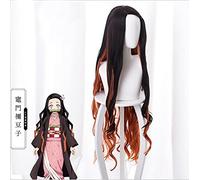Demon Slayer Kimetsu No Yaiba Kamado Tanjirou Kamado Nezuko Agatsuma Zenitsu Kanroji Mitsuri Cosplay Costume Wig Anime Hair One Size Mixed Yellow
