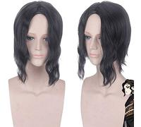 Demon Slayer Kimetsu no Yaiba Kibutsuji Muzan Black Short Curly Wig Cosplay Disfraz Hombres Mujeres Pelo sintético resistente al calor PL-561