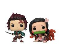 Demon slayer: kimetsu no yaiba pack de 2 pop! animation vinyl figuras